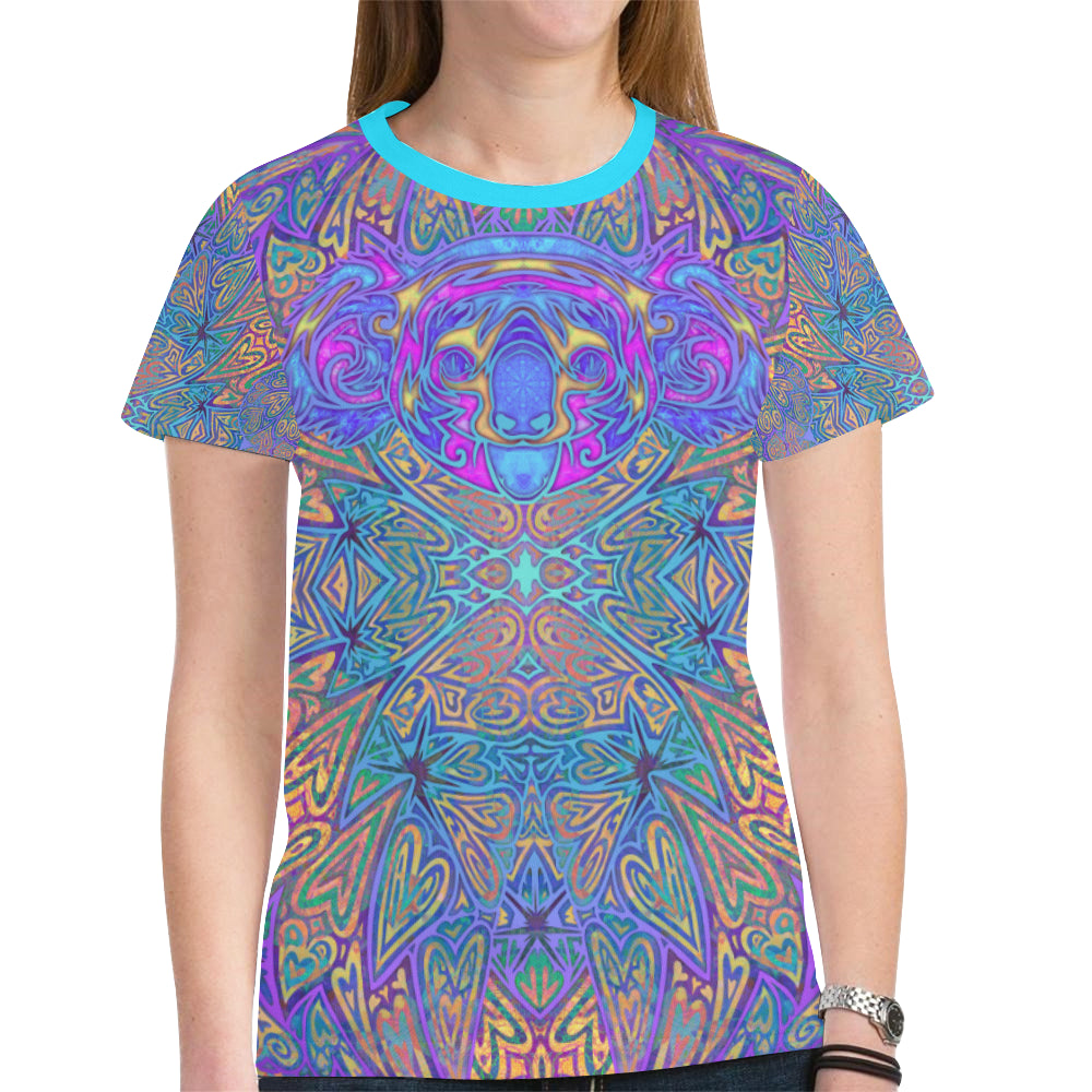 Violet Koala Women's Mesh Tee Shirt