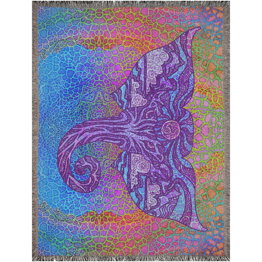 Elephant in the Clouds Woven Blankets