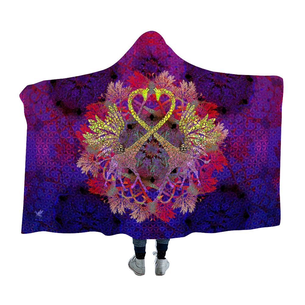 Giraffe Heart Hooded Blanket