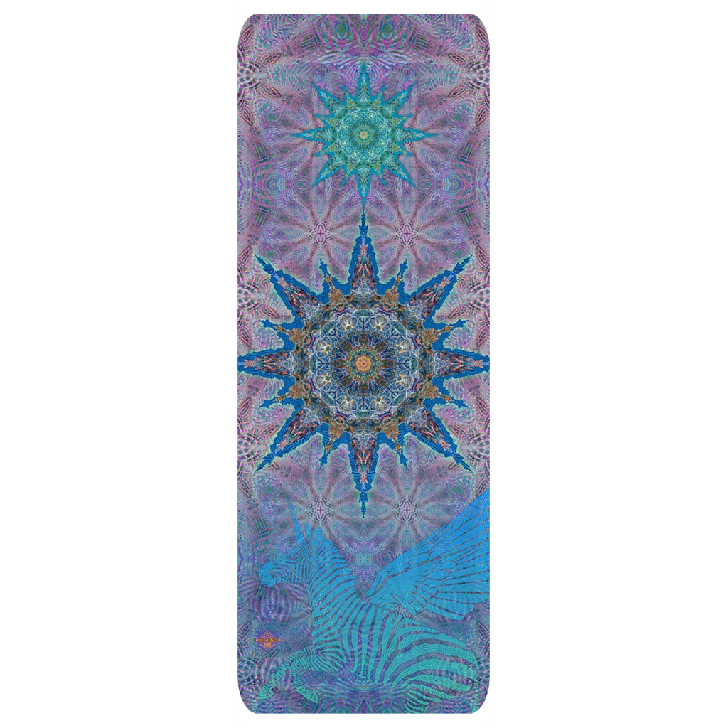 Zebra Mandala Natural Tree Rubber Yoga Mat