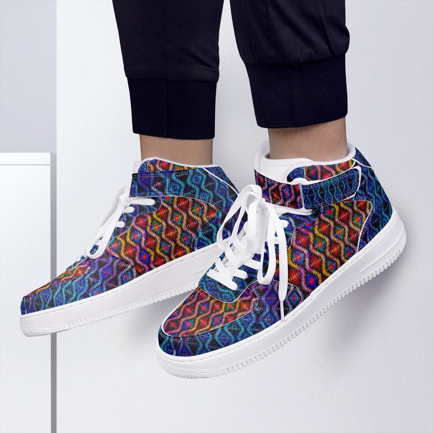 Navajo Sunset High-Top Sneakers