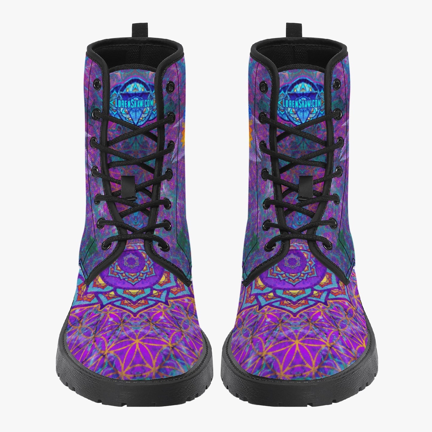 Chakra Awakening Leather Boots