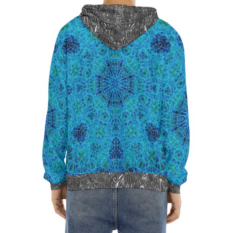 Psychedelic Owl Crushed Velvet Hoodie