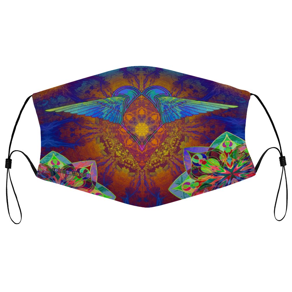 Soaring Heart Face Mask w/ 2 Filters