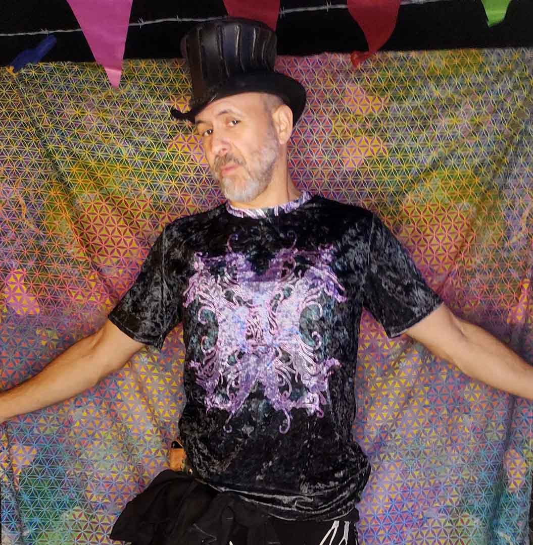 Psychedelic Jellyfish Crushed Velvet T-Shirt