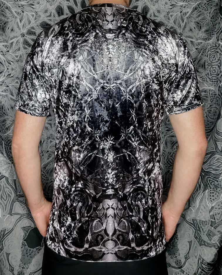 Black Star Crushed Velvet T-Shirt