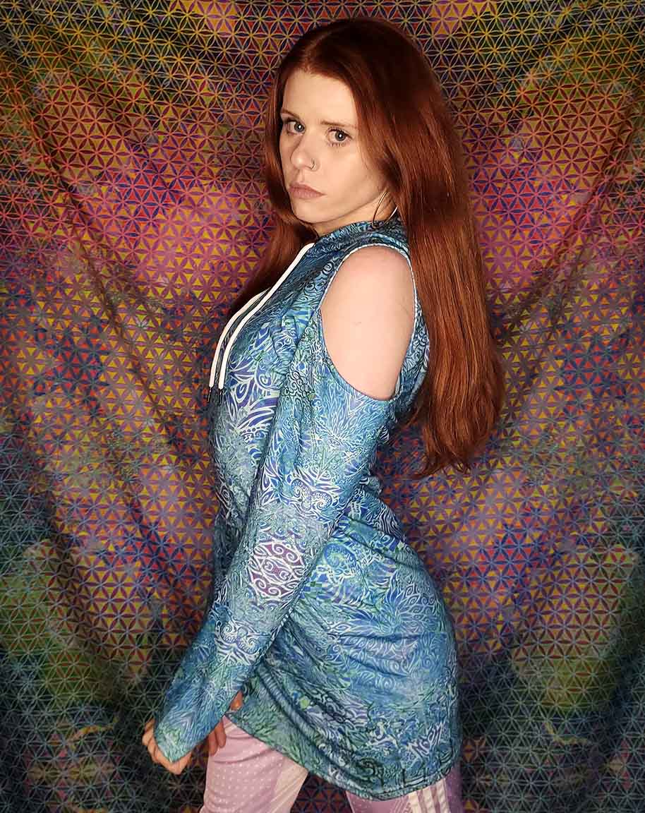 Octopus Aquatic Bodycon Hoodie Dress