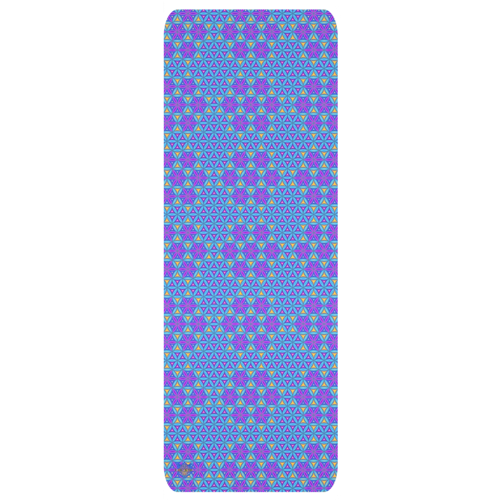 Flower of Life Natural Tree Rubber Yoga Mat