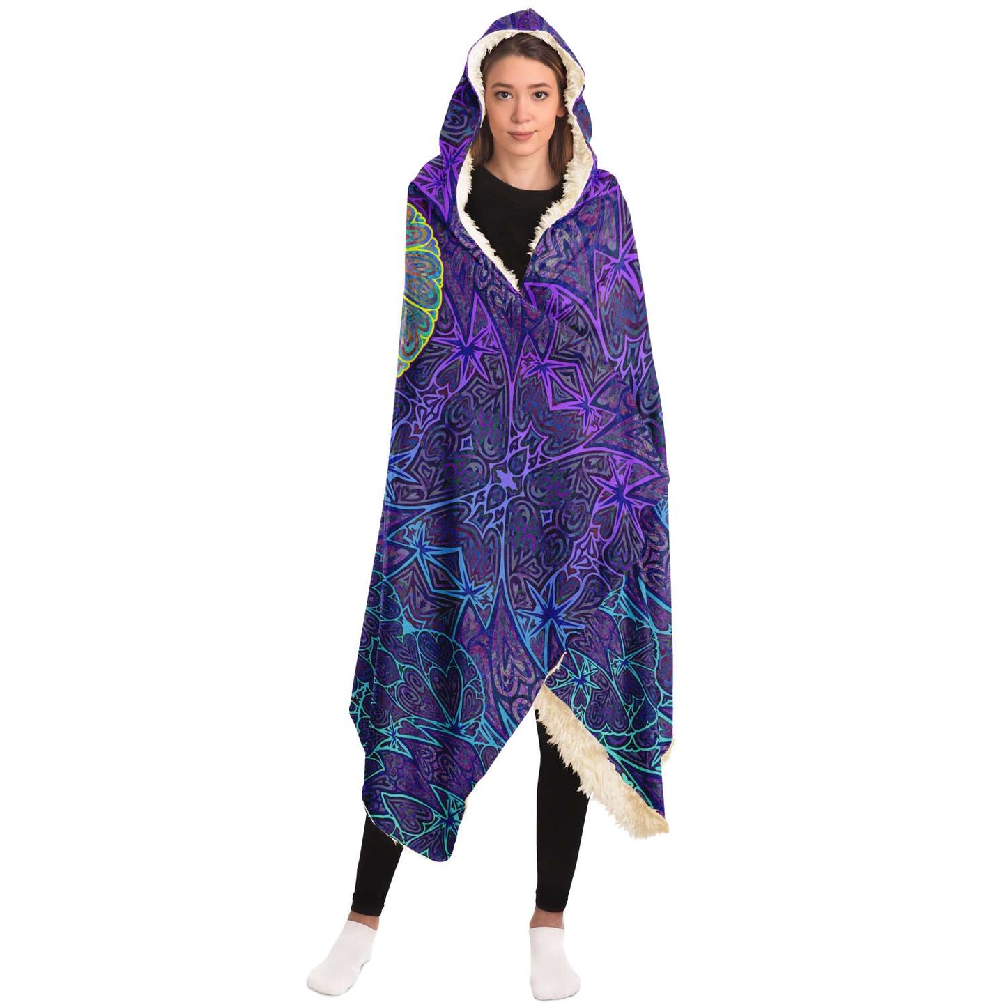 Heart of Gold Hooded Blanket