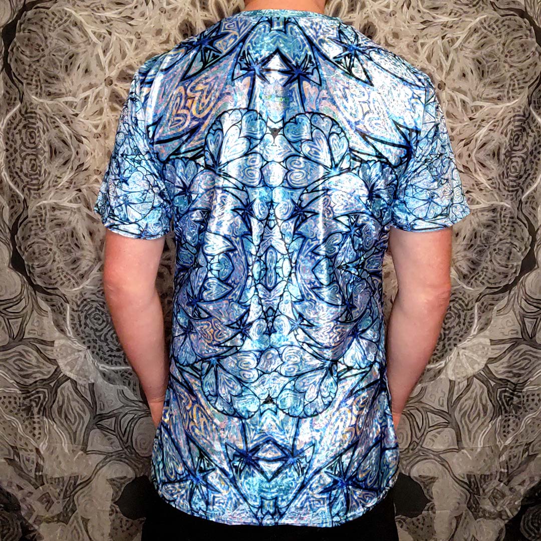 Azul Heart Bolt Crushed Velvet T-Shirt