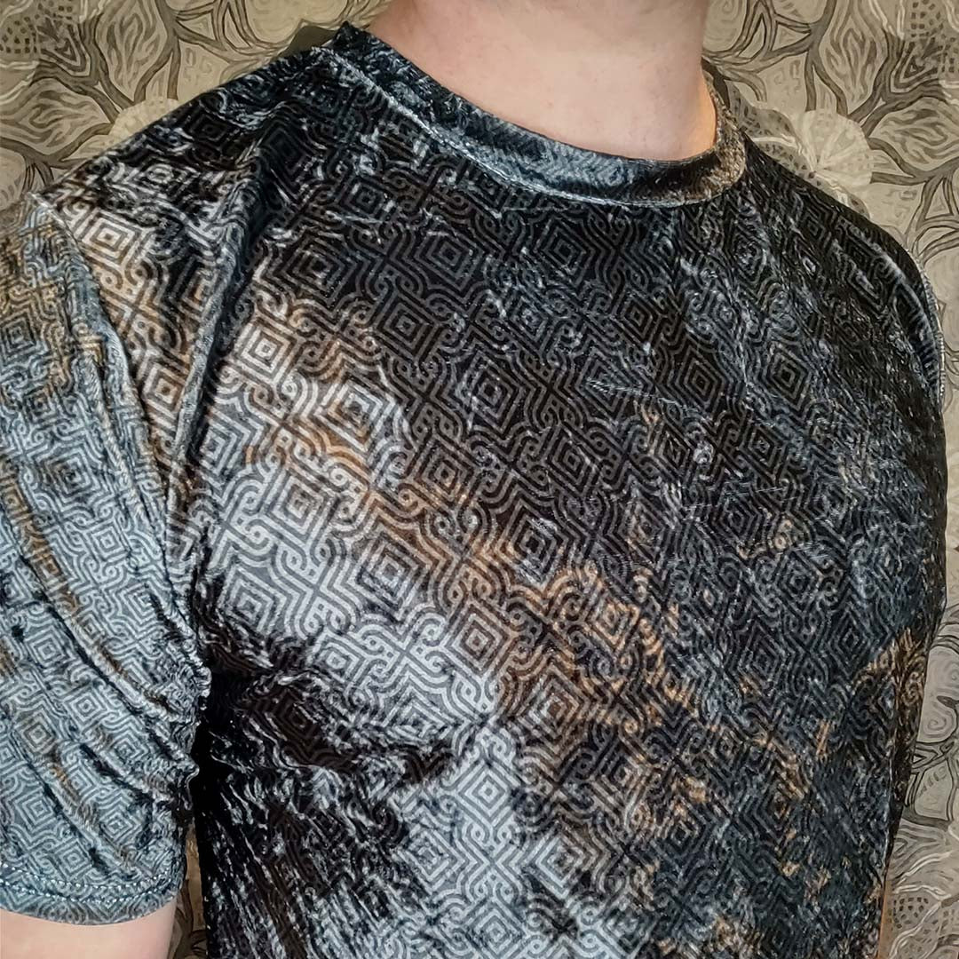Celtic Knight Crushed Velvet T-Shirt