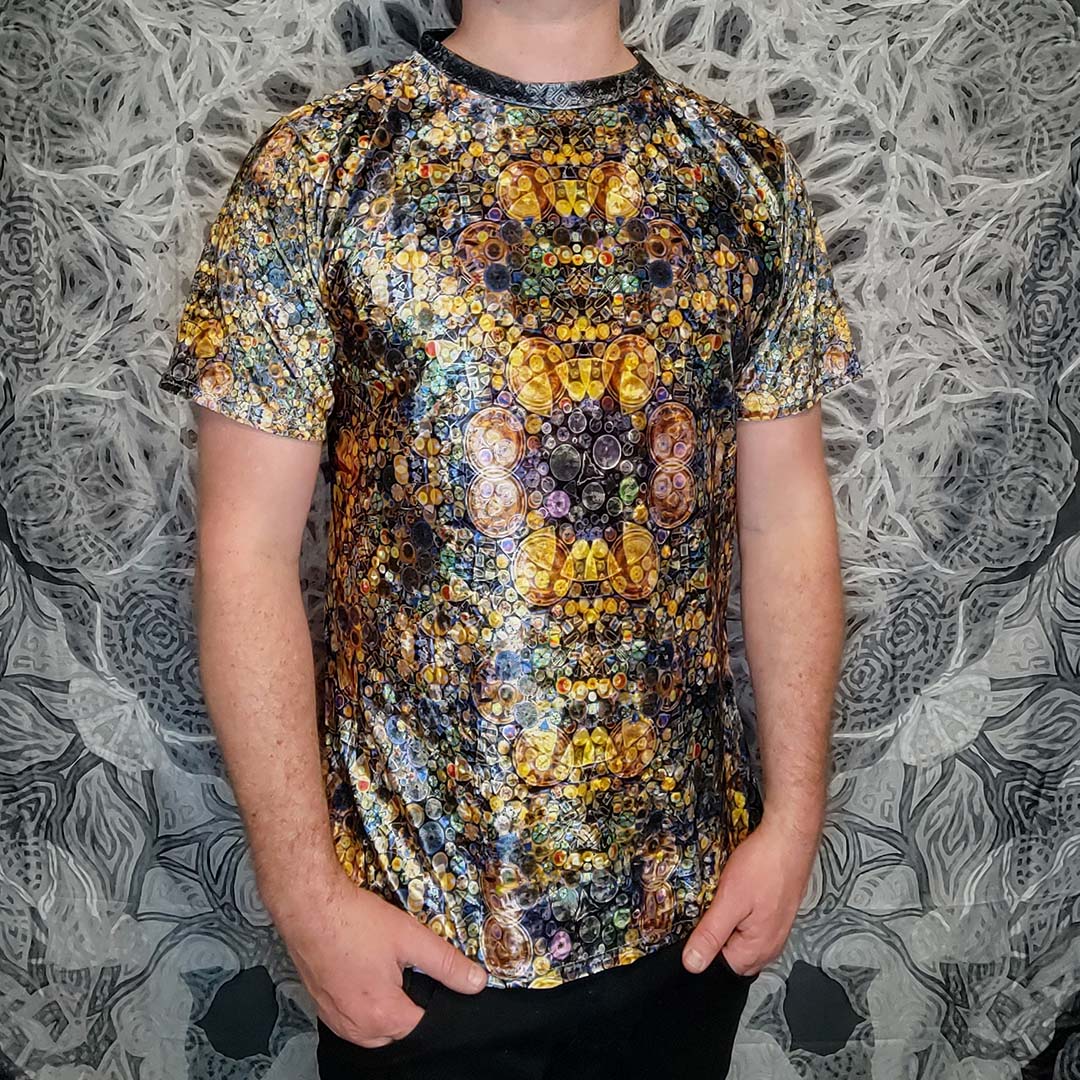 Diatom Mandala Crushed Velvet T-Shirt