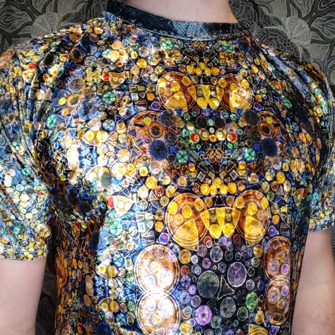 Diatom Mandala Crushed Velvet T-Shirt