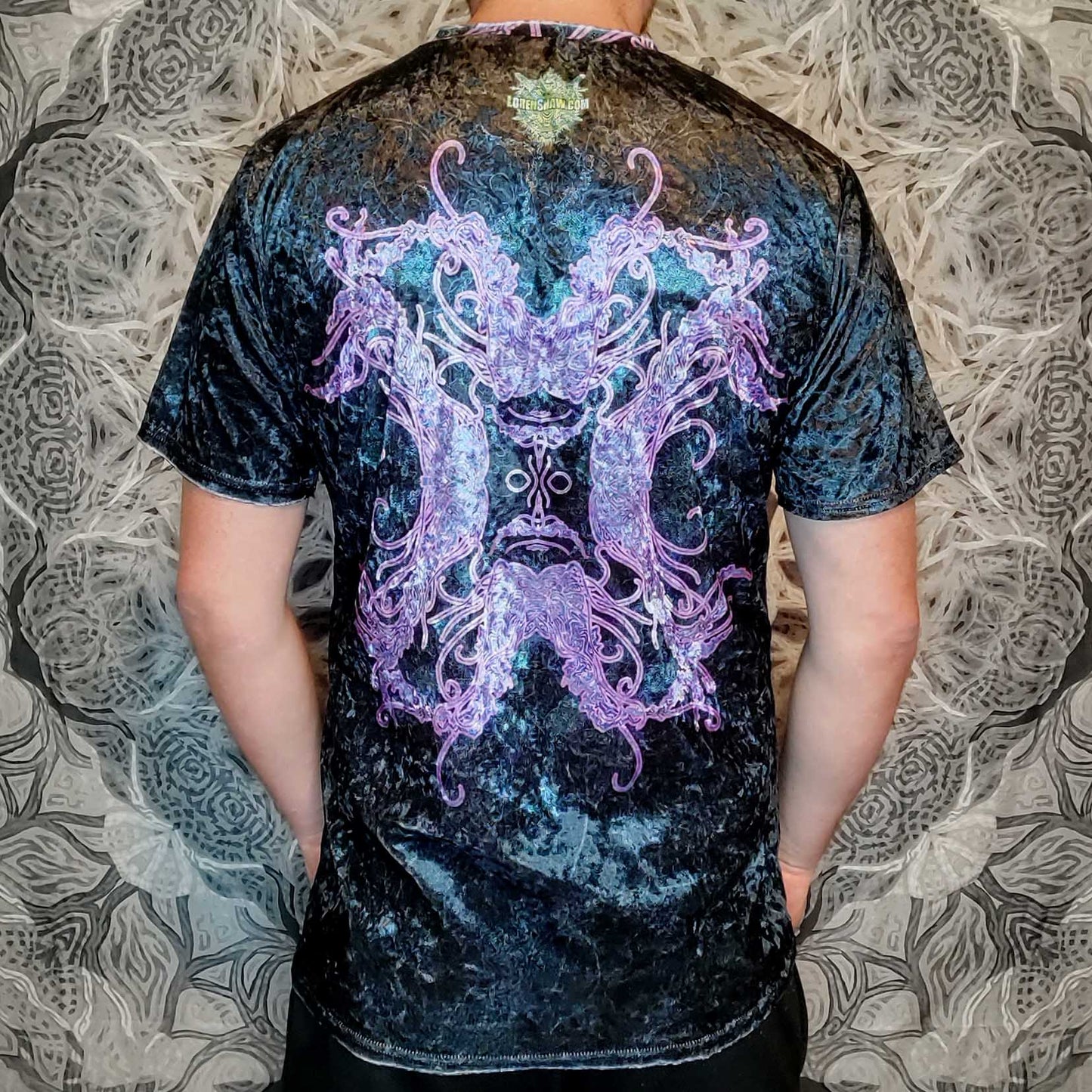 Psychedelic Jellyfish Crushed Velvet T-Shirt