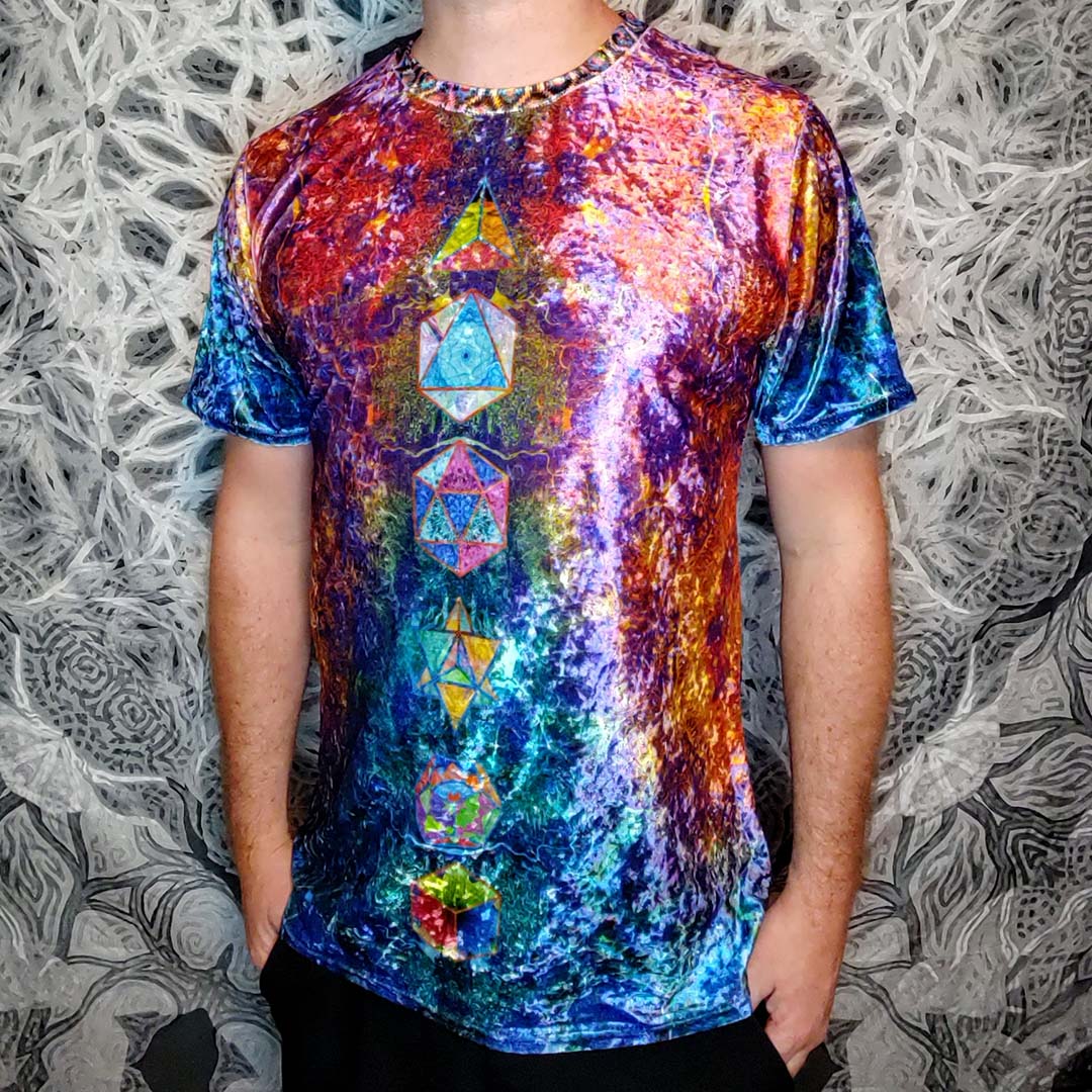 Platonic Solids Crushed Velvet T-Shirt