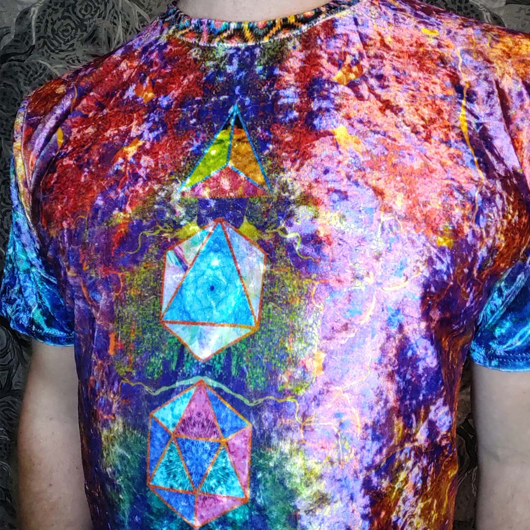 Platonic Solids Crushed Velvet T-Shirt