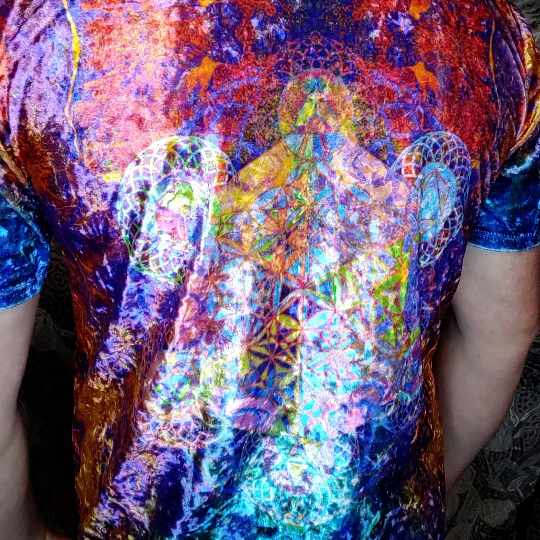 Platonic Solids Crushed Velvet T-Shirt