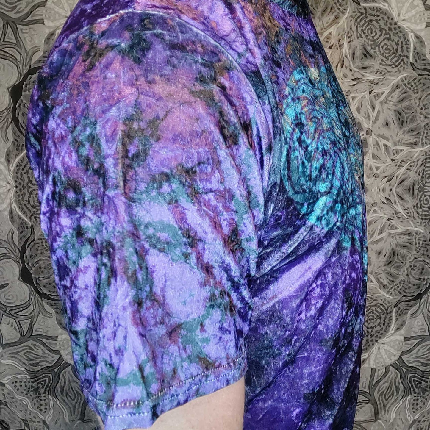 Purple Elephant Crushed Velvet T-Shirt