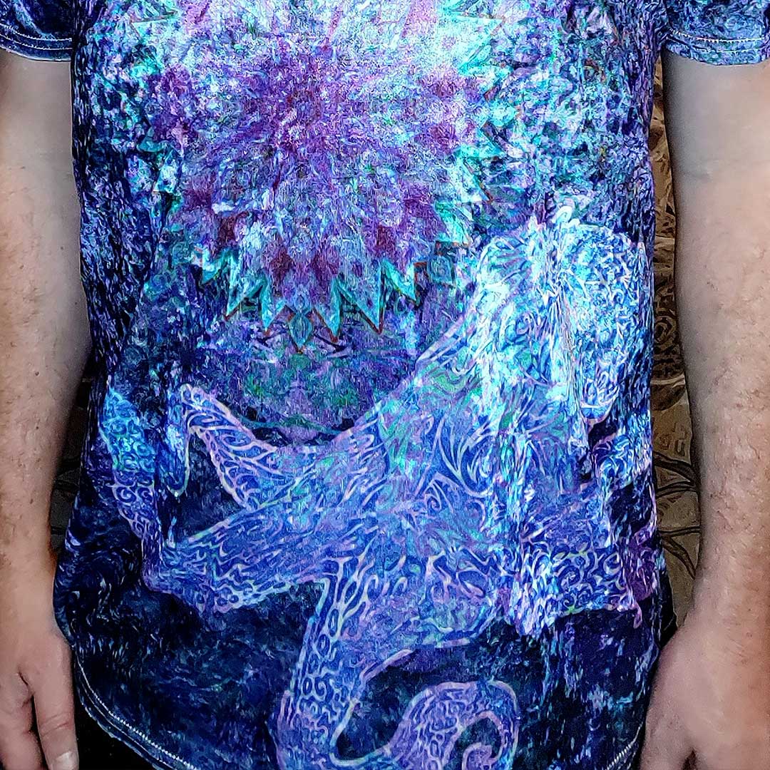 Purple Octopus Crushed Velvet T-Shirt