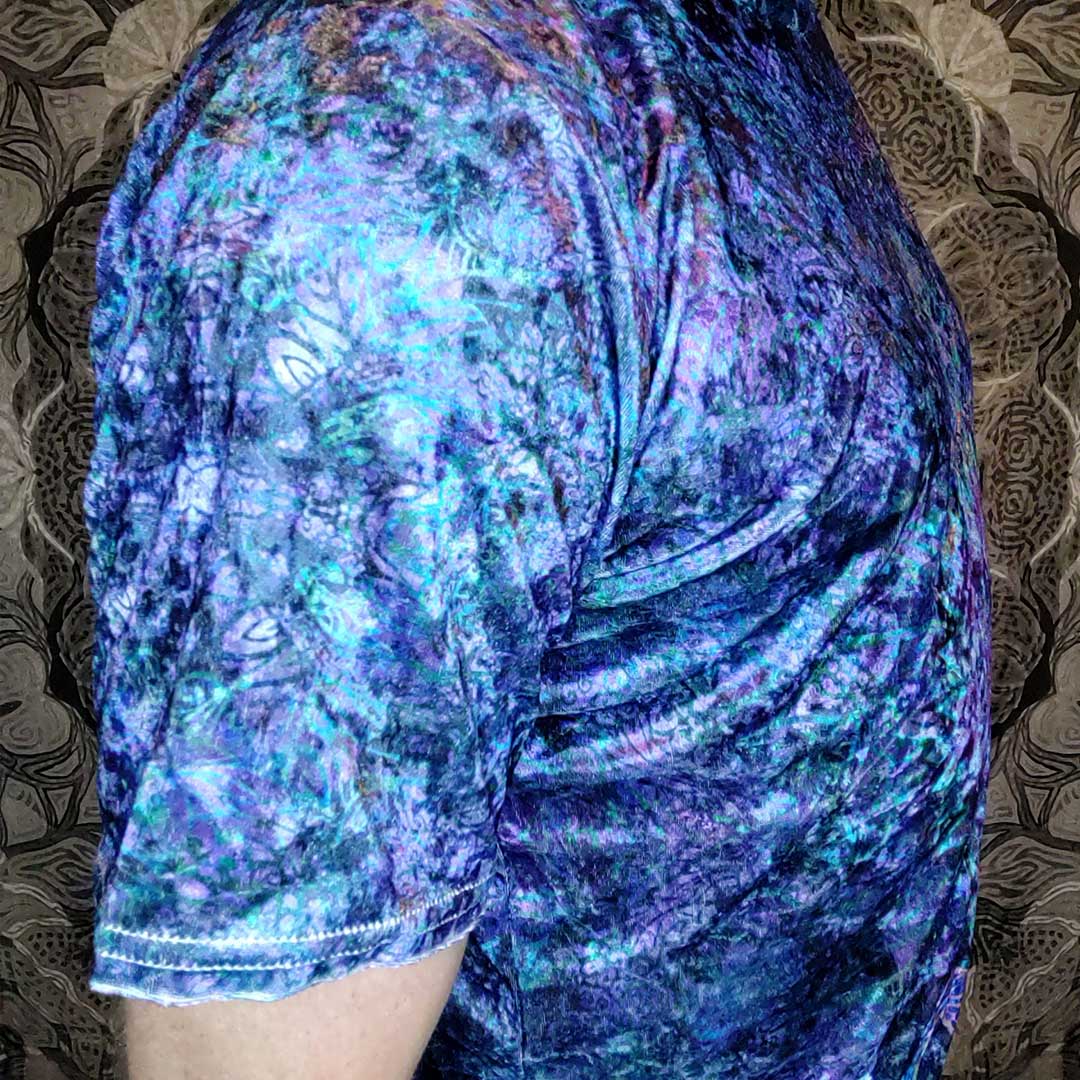 Purple Octopus Crushed Velvet T-Shirt