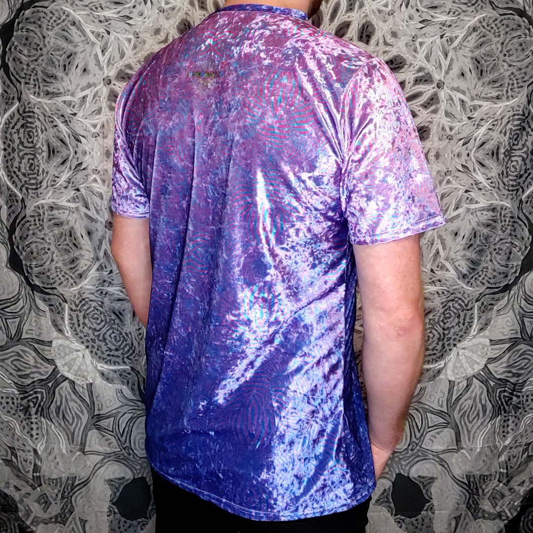 Purple Uni-Zebra-Corn Crushed Velvet T-Shirt