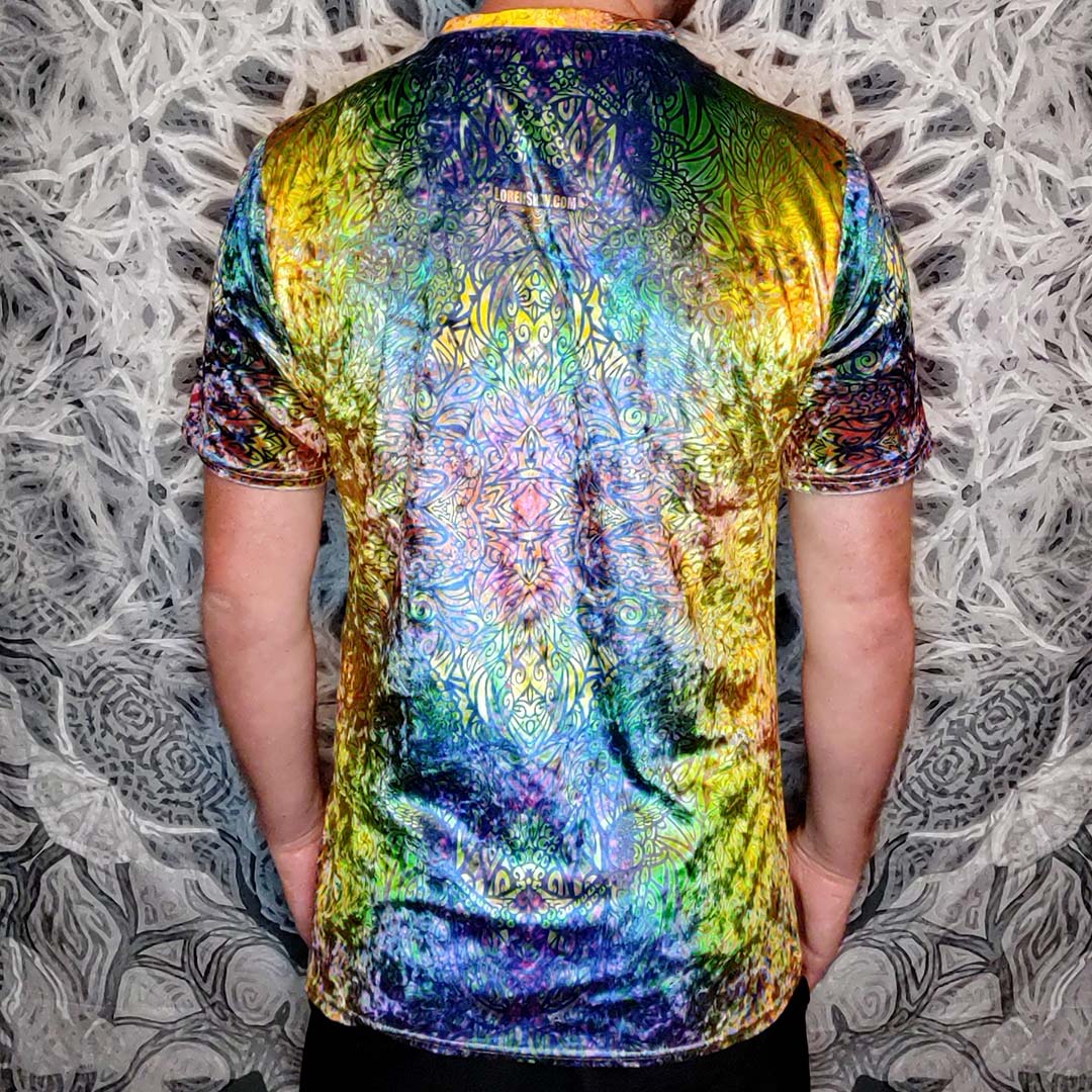 Rainbow Octopus Crushed Velvet T-Shirt