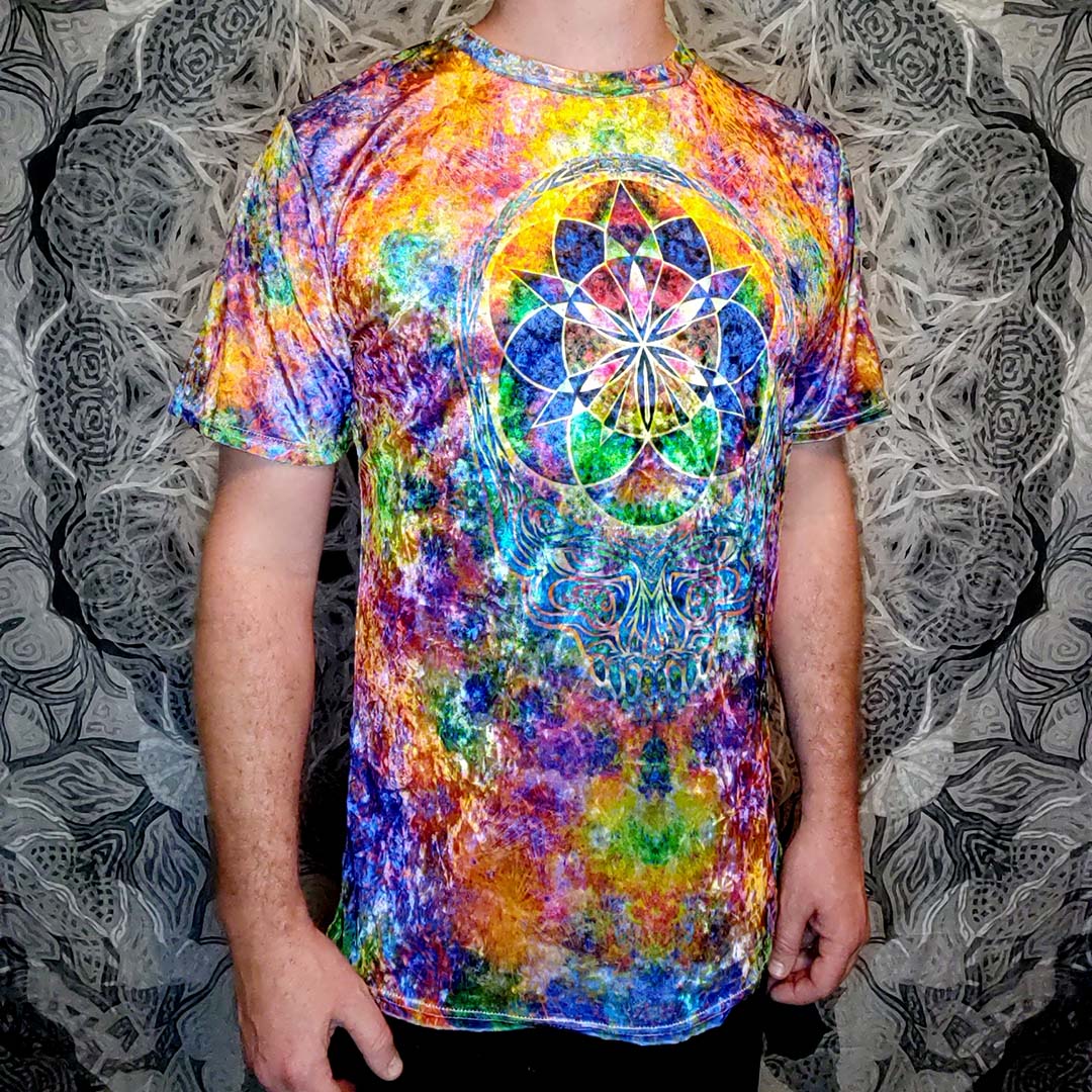Stealie Seed of Life Crushed Velvet T-Shirt