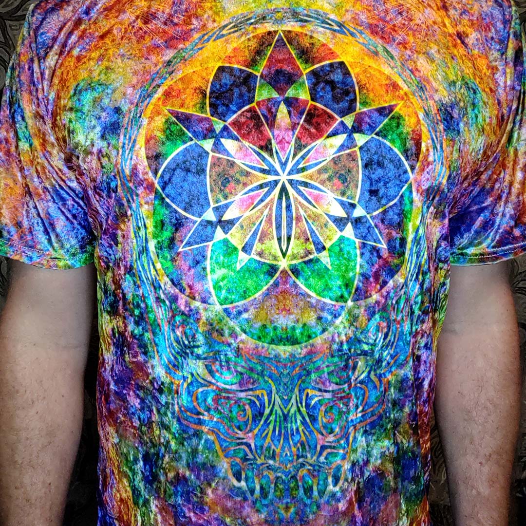 Stealie Seed of Life Crushed Velvet T-Shirt