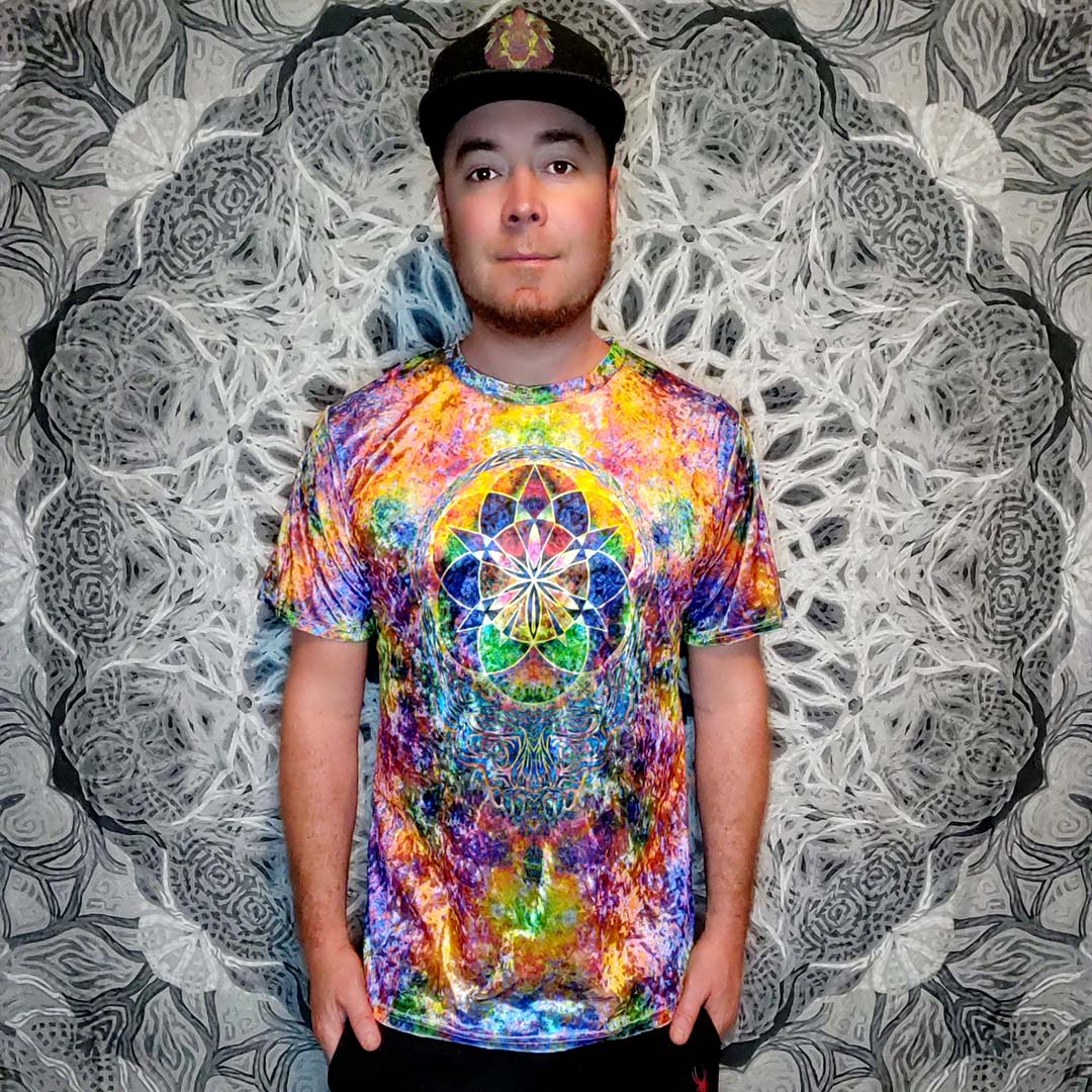 Stealie Seed of Life Crushed Velvet T-Shirt