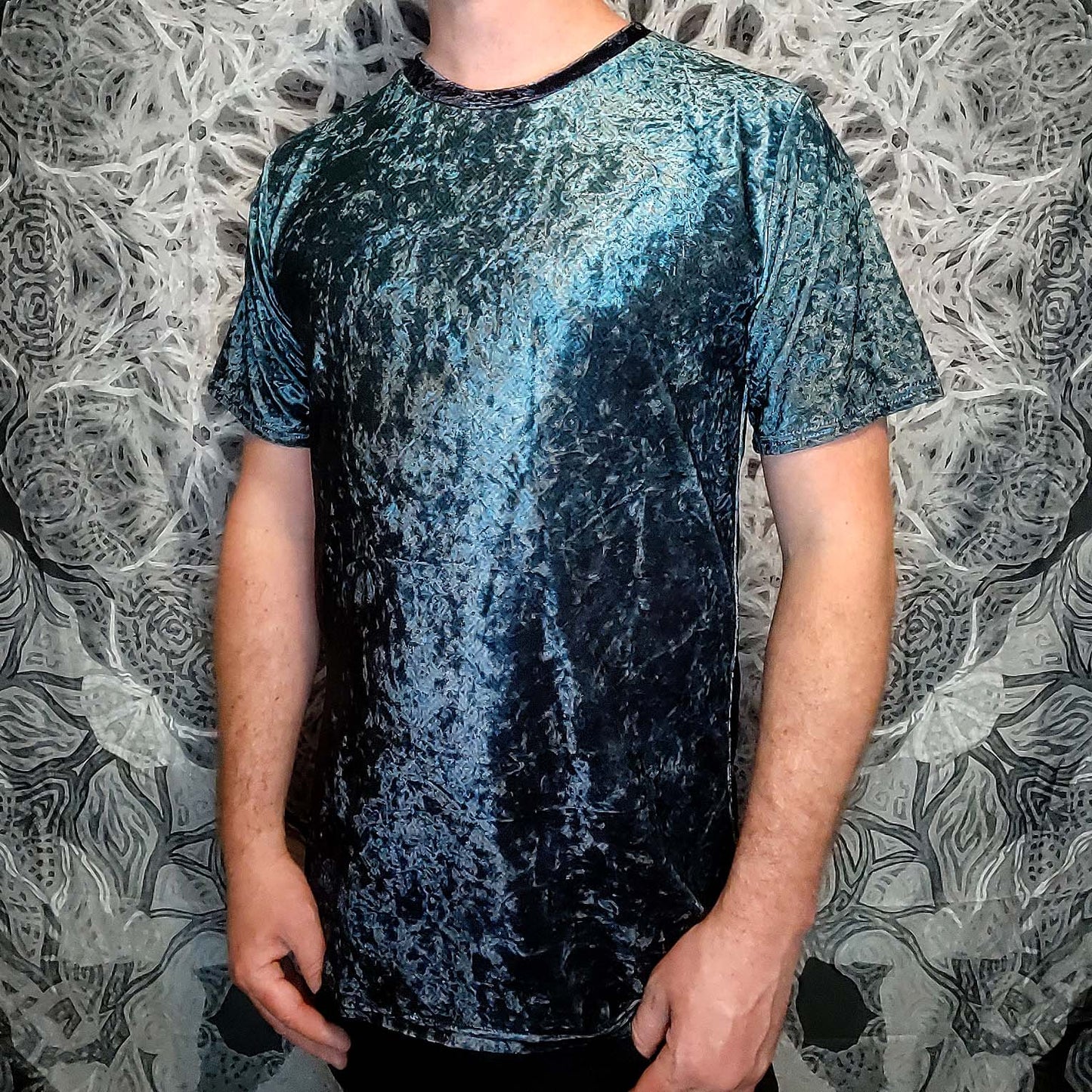 Celtic Teal Crushed Velvet T-Shirt