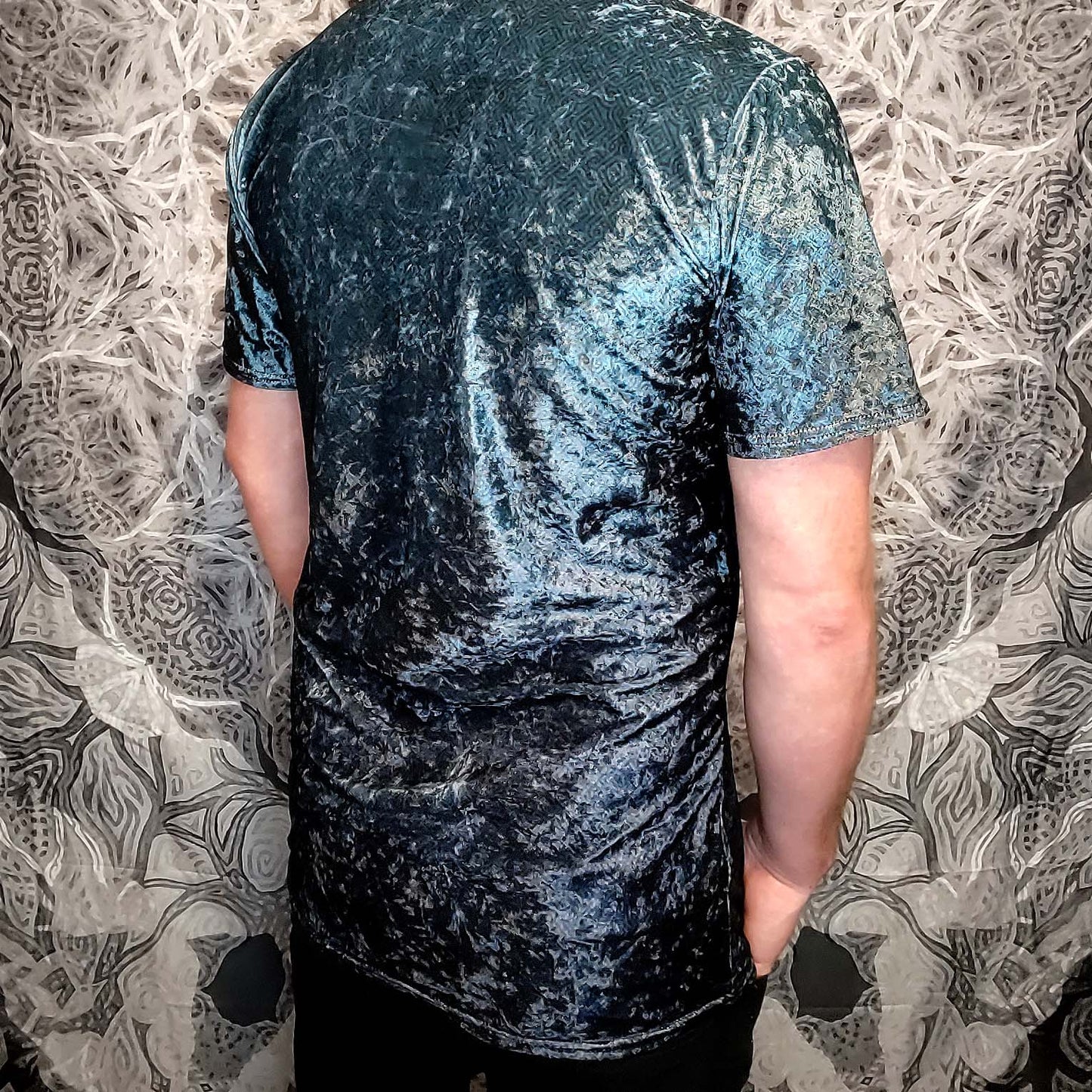 Celtic Teal Crushed Velvet T-Shirt