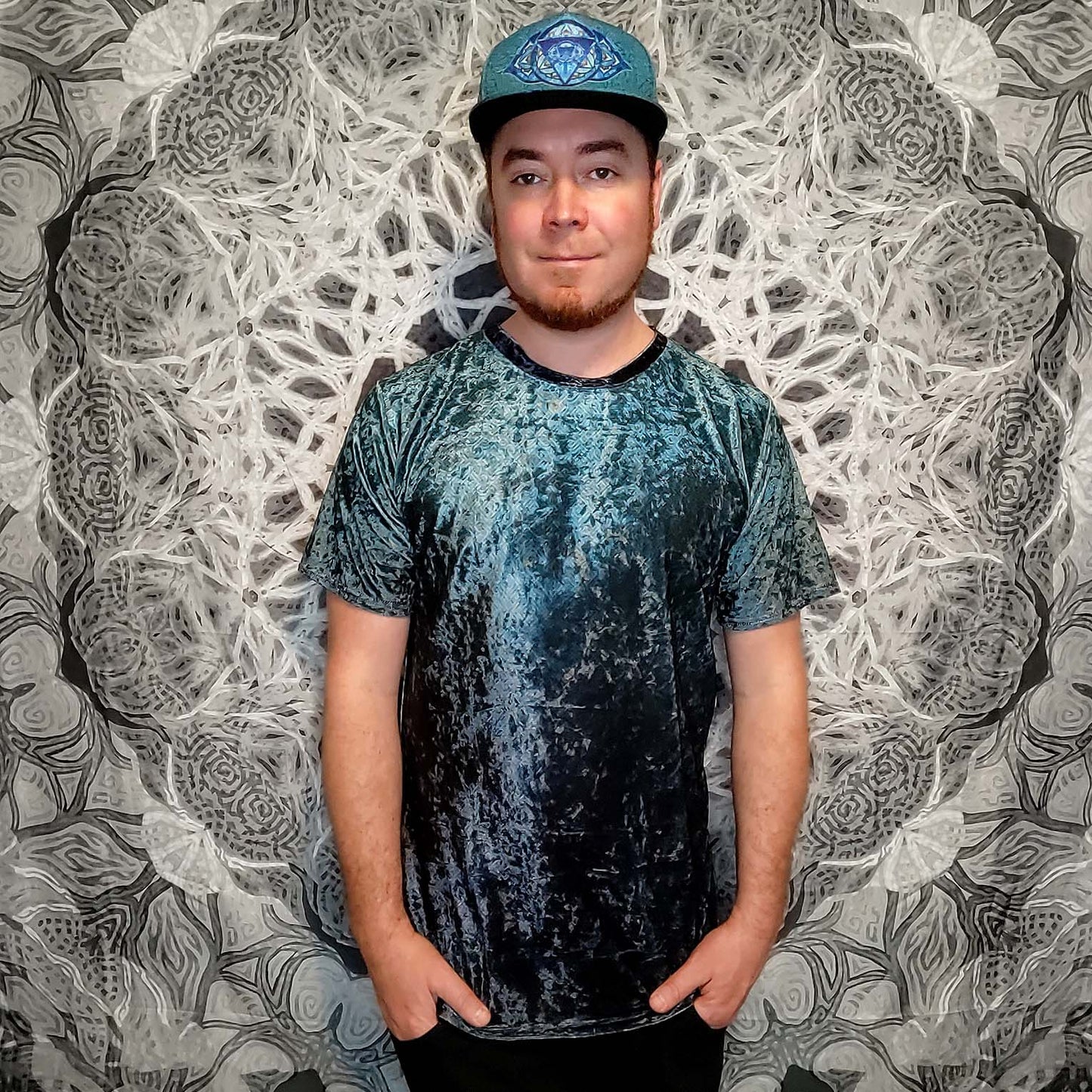 Celtic Teal Crushed Velvet T-Shirt