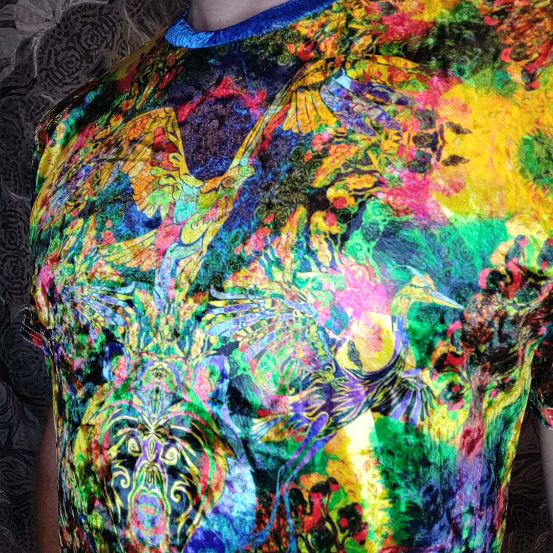 PNW Totem Pole Crushed Velvet T-Shirt