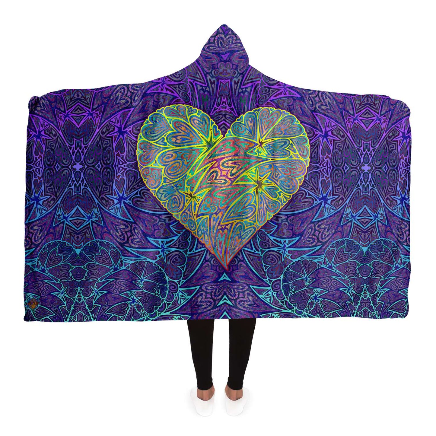 Heart of Gold Hooded Blanket