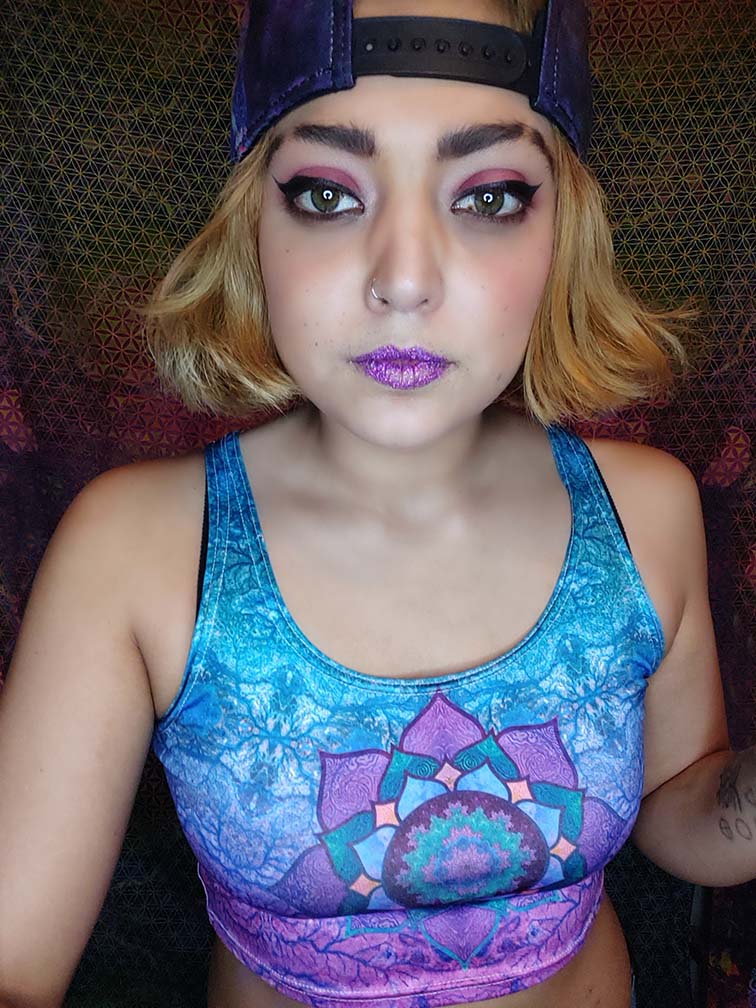 Lotus Blossom Mid-Rise Leggings