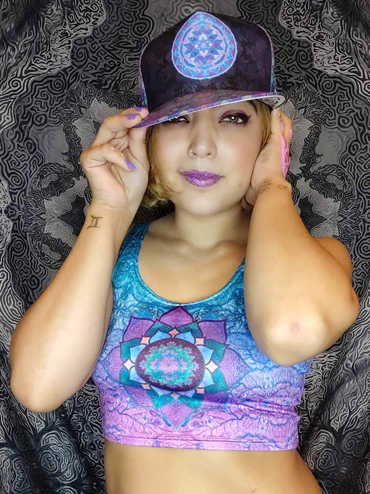 Lotus Blossom Crop Tank Top