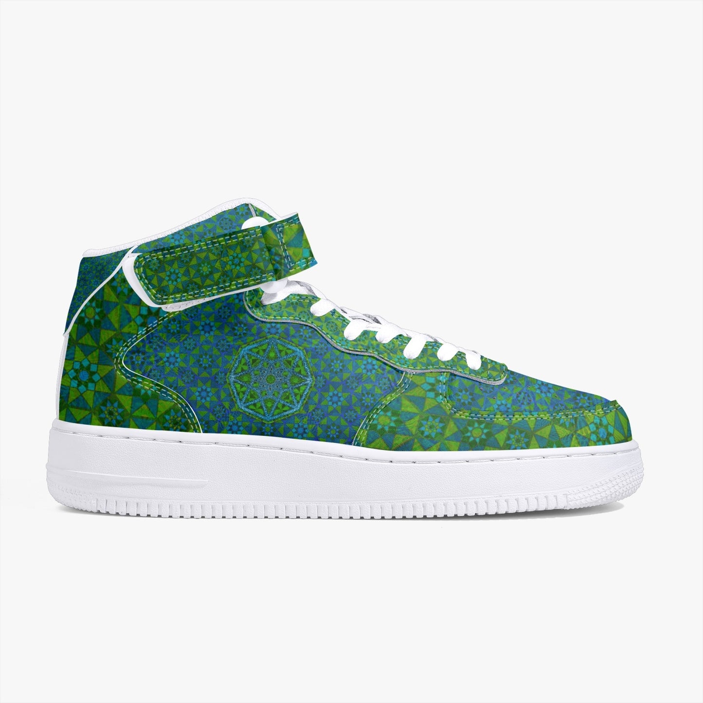 Tesseract Verde High-Top Sneakers