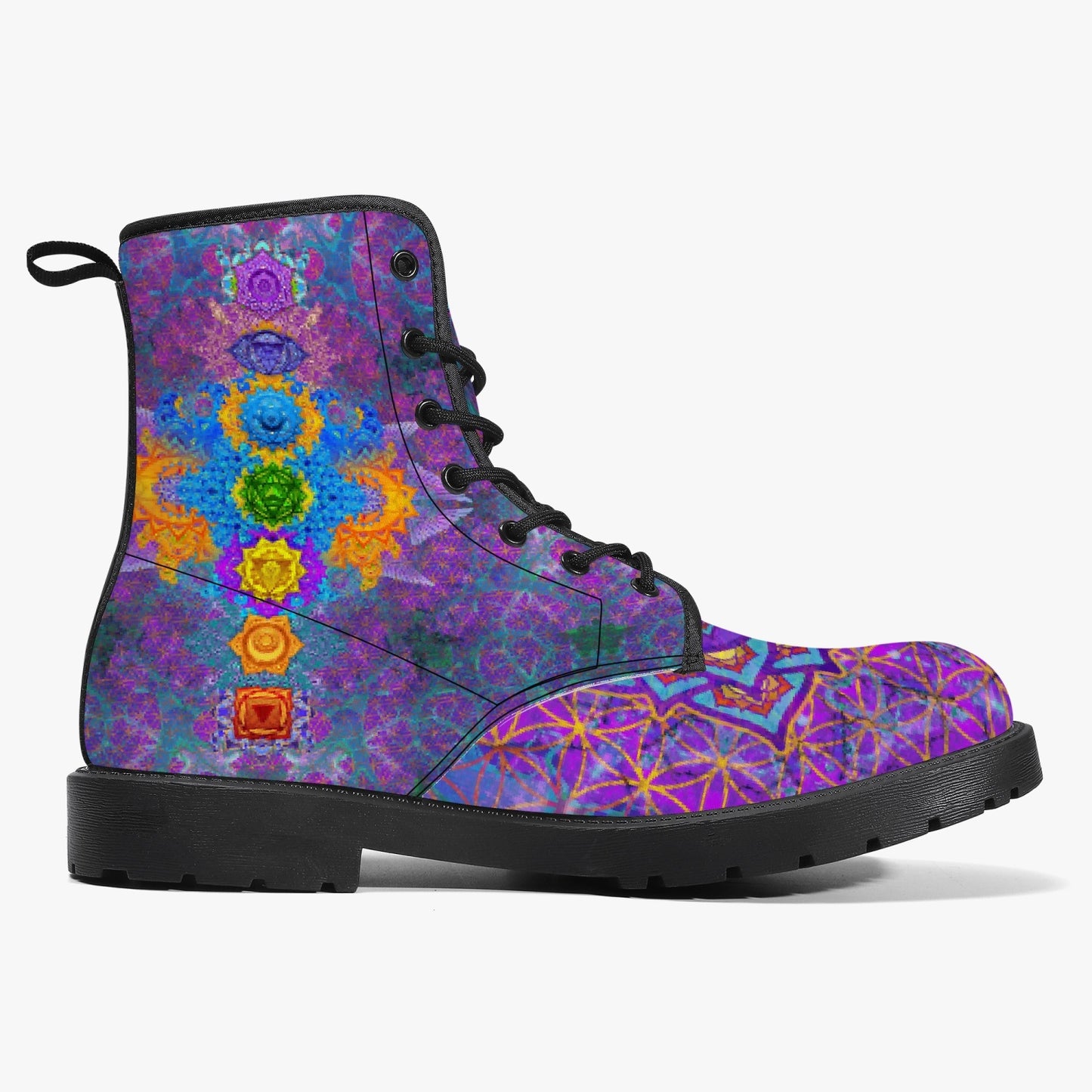 Chakra Awakening Leather Boots