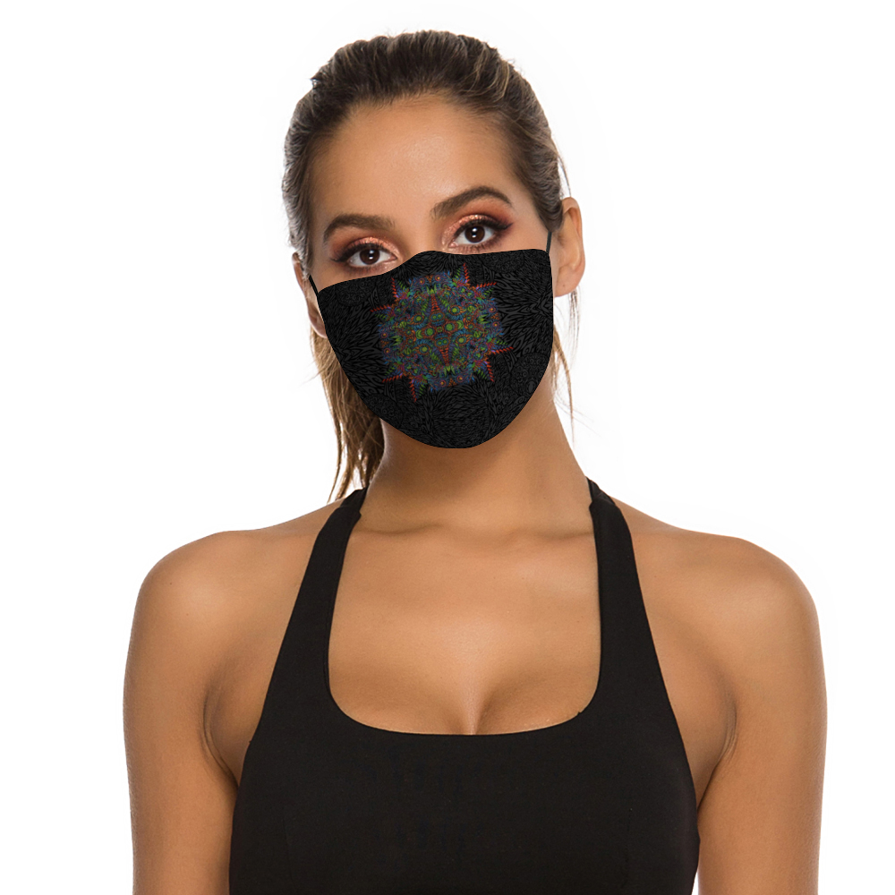 Owl Mandala Face Mask w/ 2 Filters