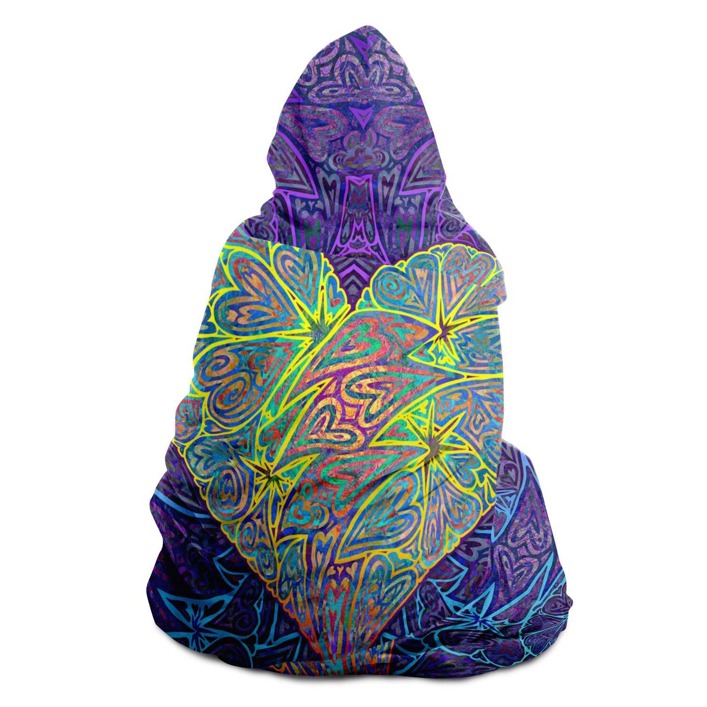 Heart of Gold Hooded Blanket