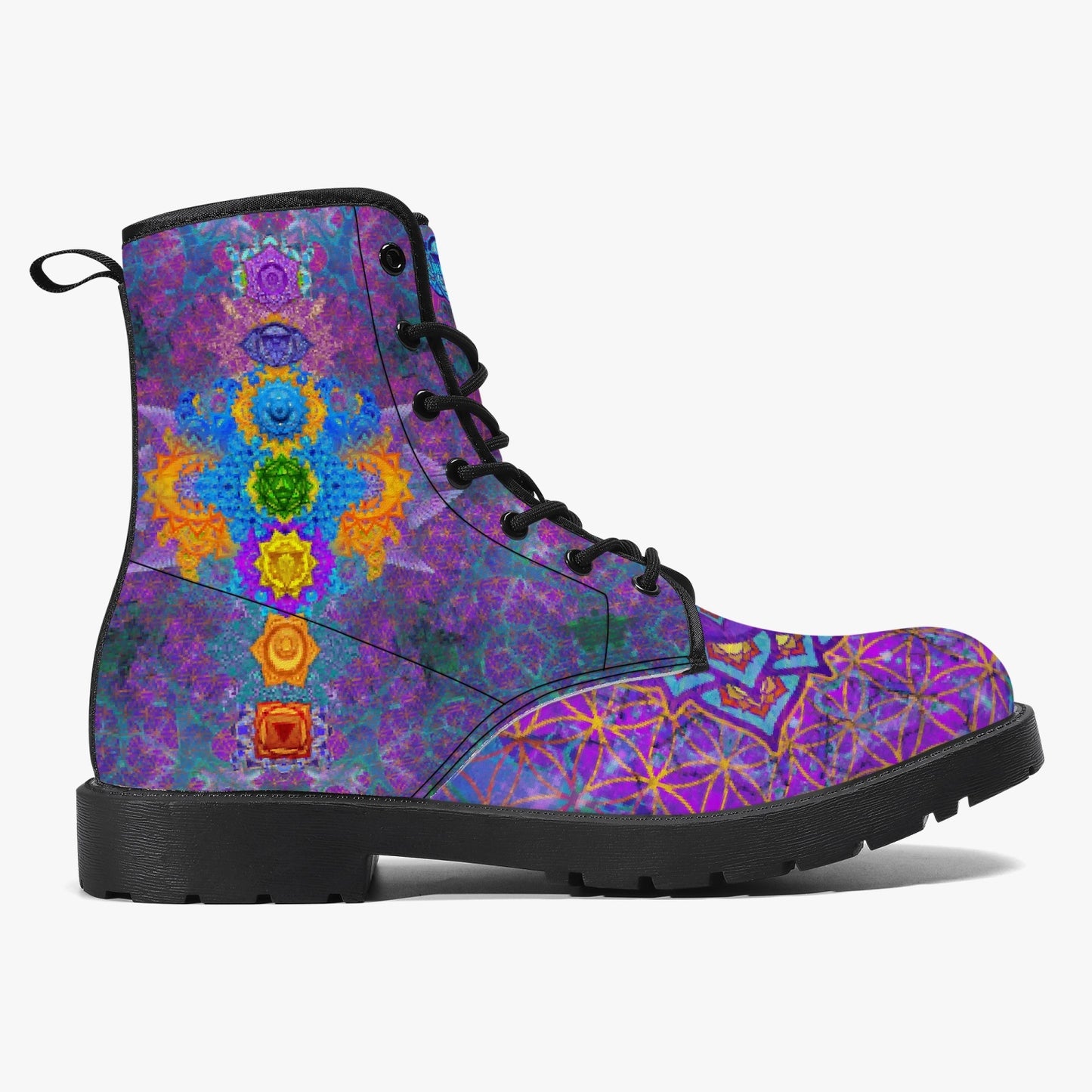 Chakra Awakening Leather Boots
