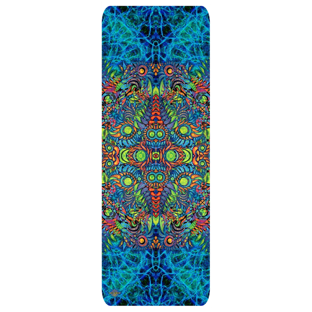 Neptune Nebula Natural Tree Rubber Yoga Mat