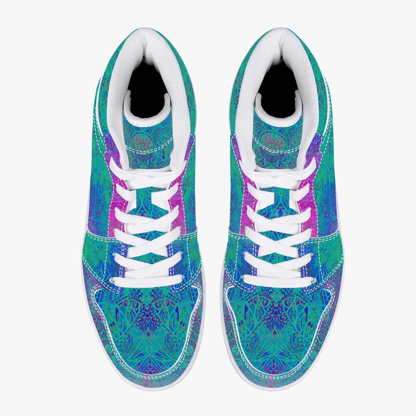 Violet Sea High-Top Sneakers