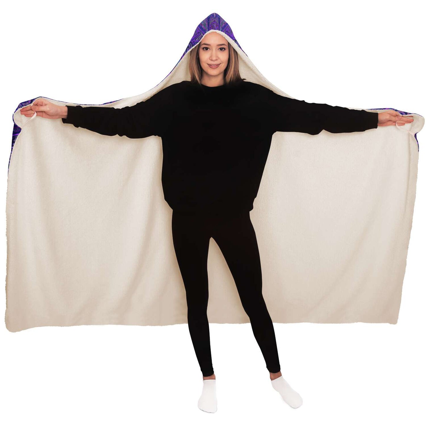 Heart of Gold Hooded Blanket