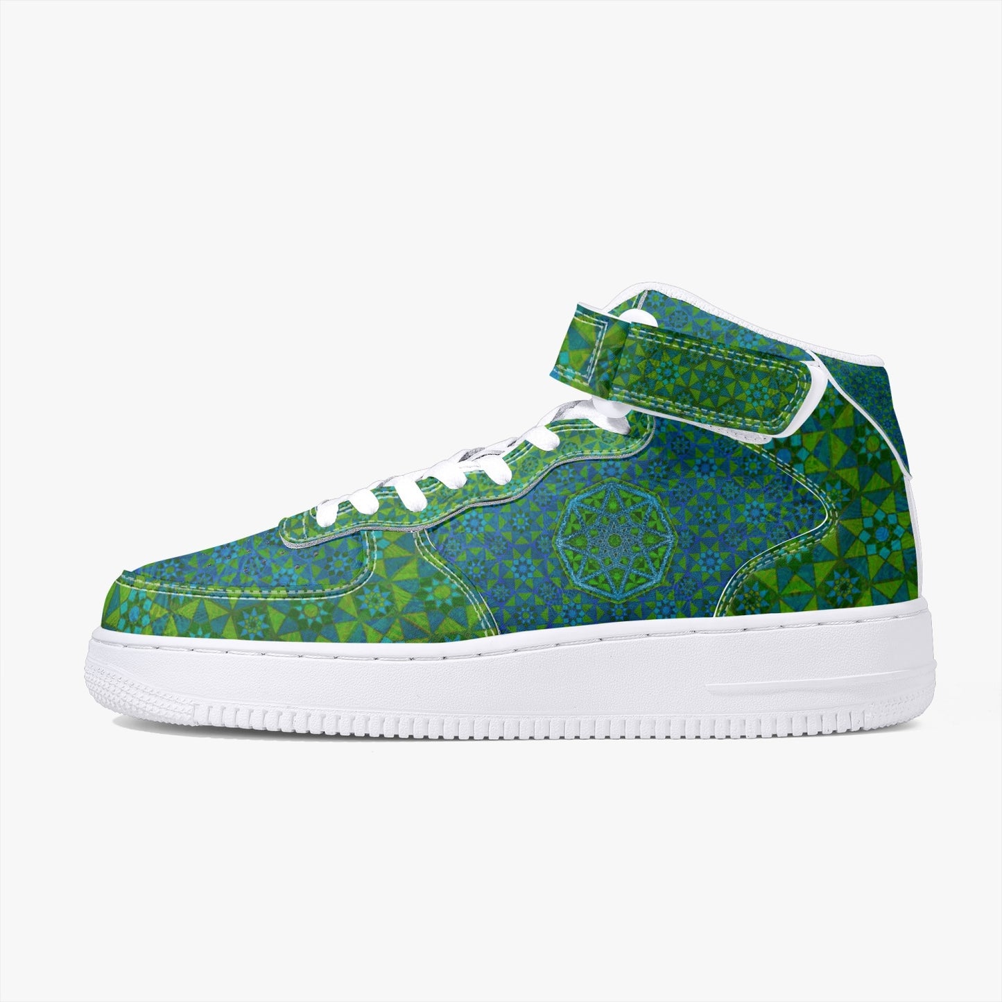 Tesseract Verde High-Top Sneakers