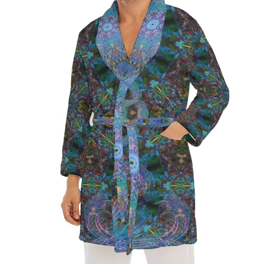 Scarab Mandala Plush Fleece Robe