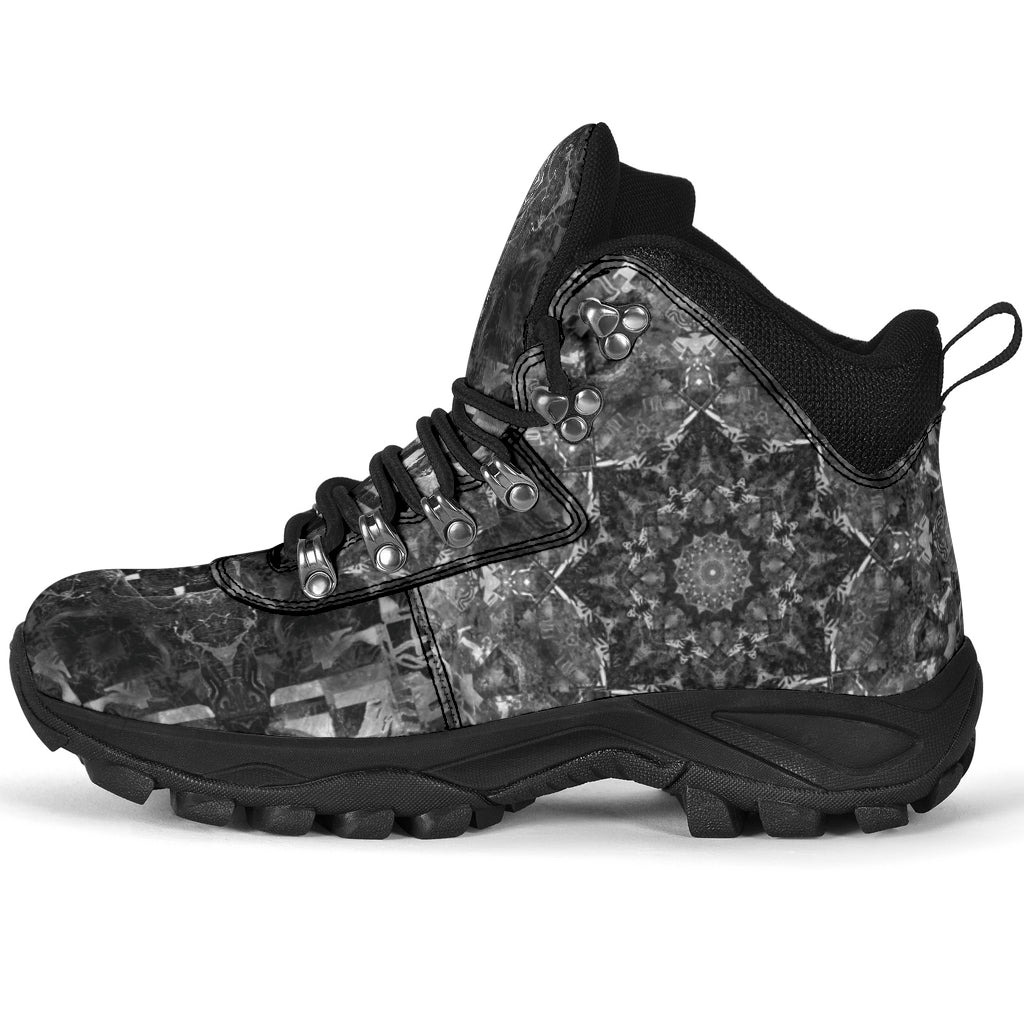 B&W Mandala Alpine Boots