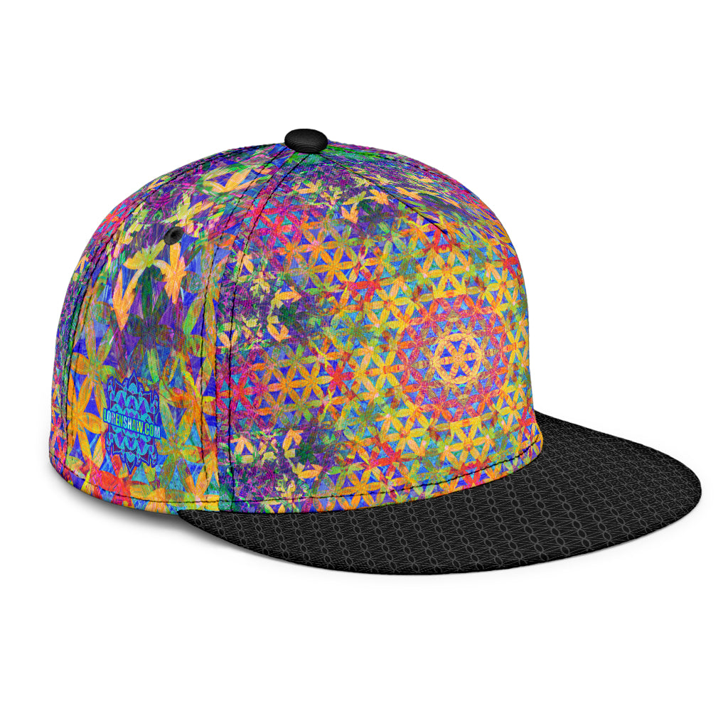 Flower of Life Rainbow Snapback Hat