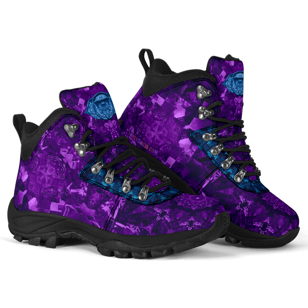 Purple Mandala Alpine Boots