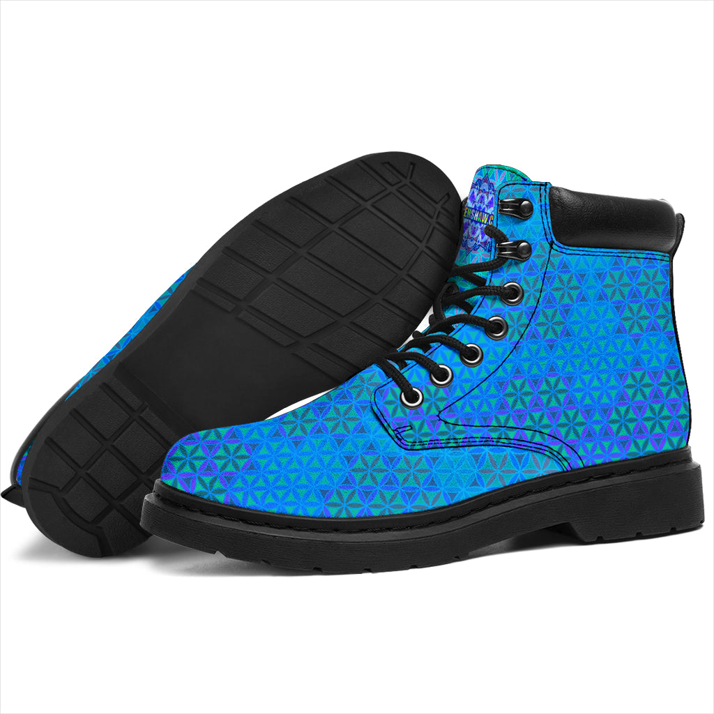 Flower of Life Azul Boots